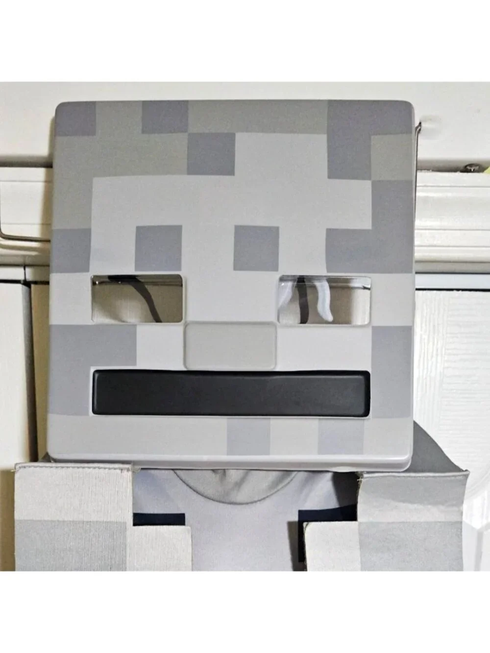 Minecraft Skeleton Costume Kids 4-6 Mask Pixel Halloween Gaming Creeper Boys
